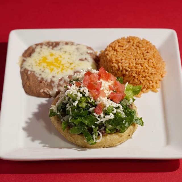Sopes W/ Beans.