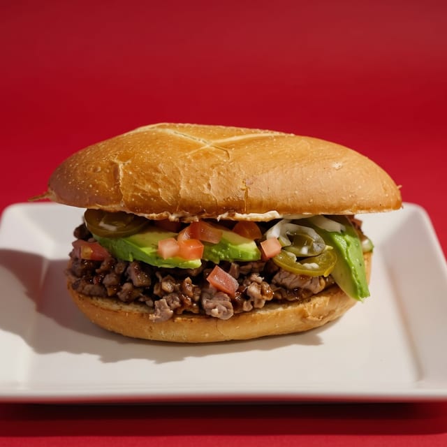 Torta de Carne Asada.
